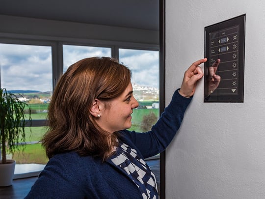 touch display for building automation