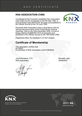 tci KNX member-certificate