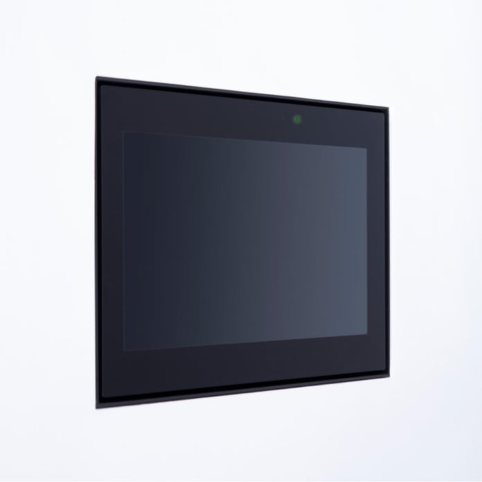 Touch panel for building automation in a flush-mounted housing