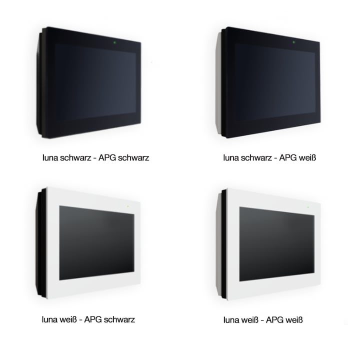 Touchpanel mit verschiedenen Montagevarianten