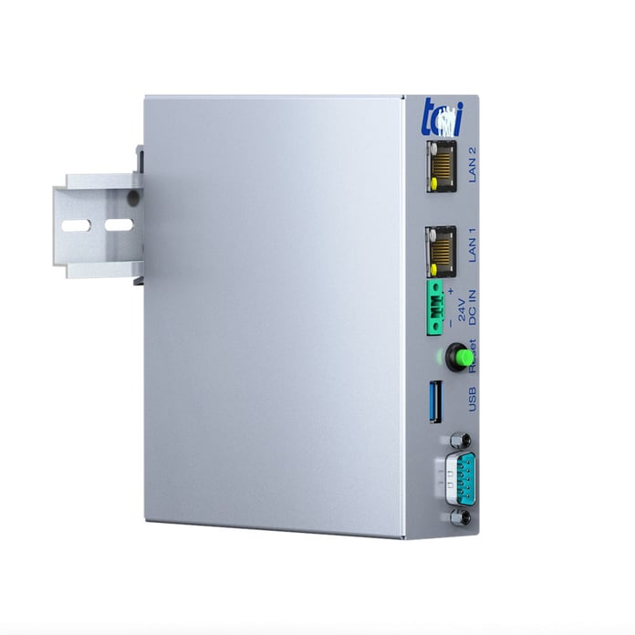 Industrial computer for the DIN rail